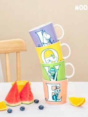 Arabia Moomin ABC Collection mug sets [“LOVE”]